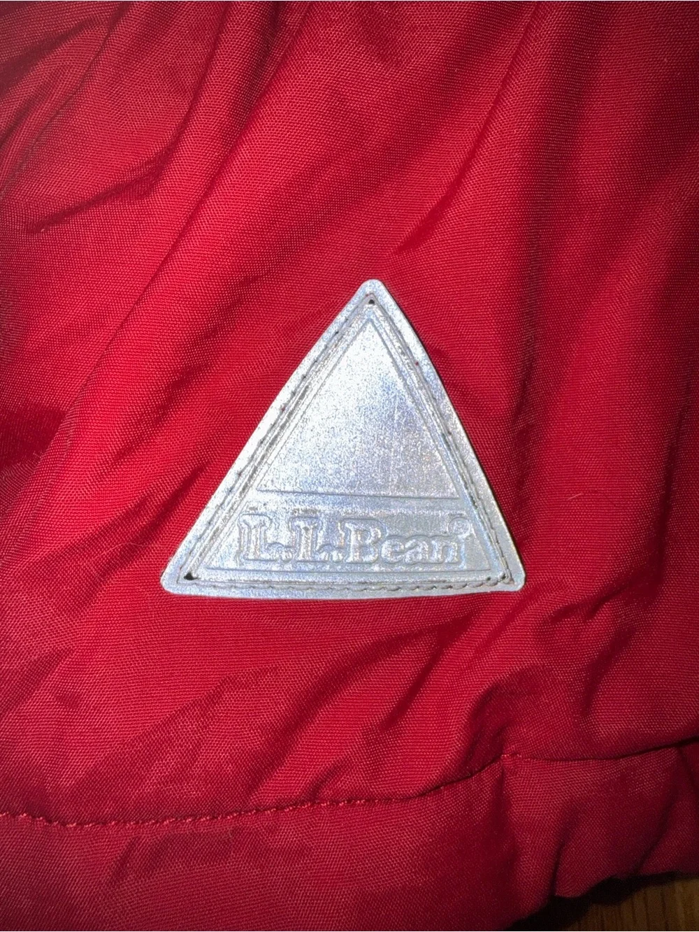 L.L. Bean Boy’s Thinsulate Parka Red/Navy Full Zip Size 4T Hidden Hood